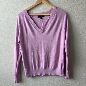 Banana Republic Lavender V-Neck Forever Sweater